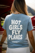 Blue HOT GIRLS FLY PLANES™ Tee by ROAMCRAFT CO.