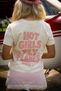 Pink HOT GIRLS FLY PLANES™ Tee by ROAMCRAFT CO.