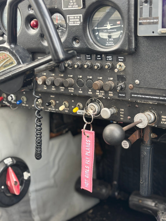 The HOT GIRLS FLY PLANES™ Keychain by Roamcraft Co.