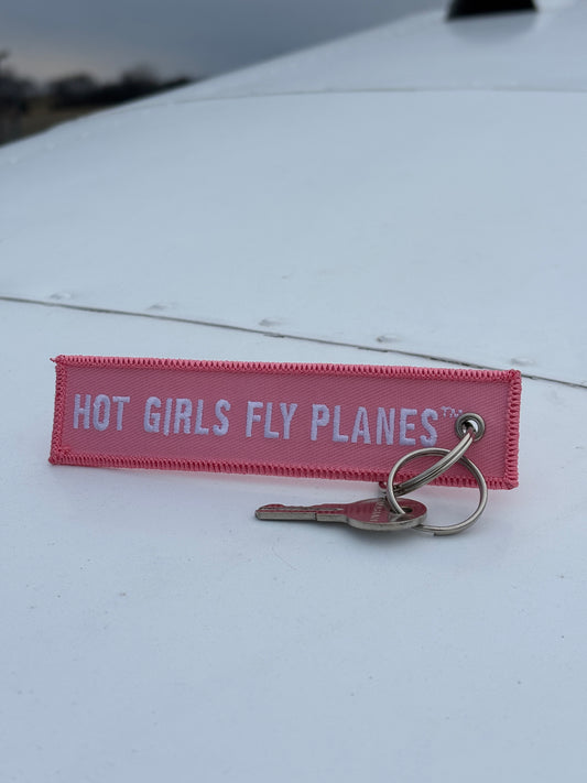 The HOT GIRLS FLY PLANES™ Keychain by Roamcraft Co.